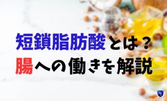 短鎖脂肪酸（酪酸・酢酸・プロピオン酸）とは？その働きをわかりやすく解説 アイキャッチ サムネイル トップ